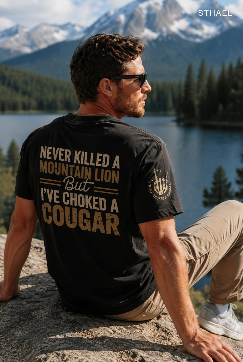 Vintage Funny Graphic Tee for Men – Soft Cotton Casual Statement T-Shirt
