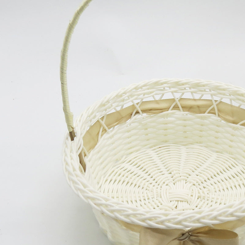 Decorative Woven Storage Basket with Handle Siopsrl
