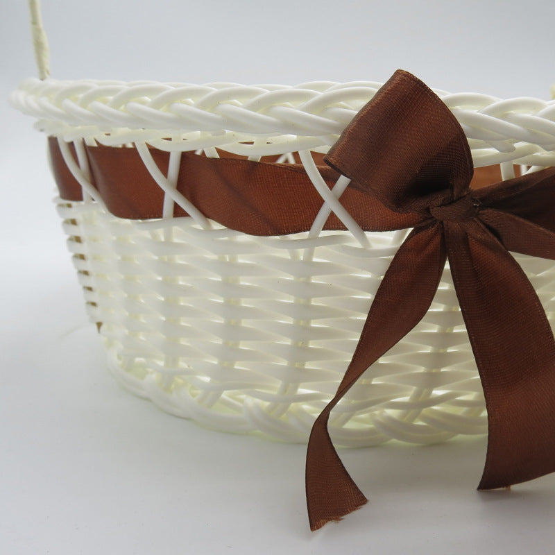 Decorative Woven Storage Basket with Handle Siopsrl