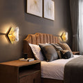Siopsrl| 1 Bulb Rhombus Wall Light Fixture Modern Stylish Metal and Clear Crystal Wall Lamp in Brass Finish
