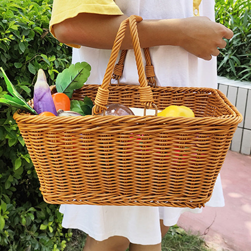 Stylish Woven Market Basket Siopsrl