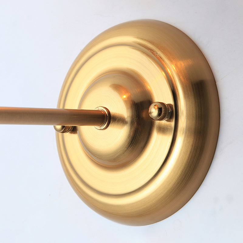 Siopsrl| Brass 1 Lightbulb Wall Lamp Sconces Loft Style Metal Globe Shade Wall Mounted Lamp for Dining Room