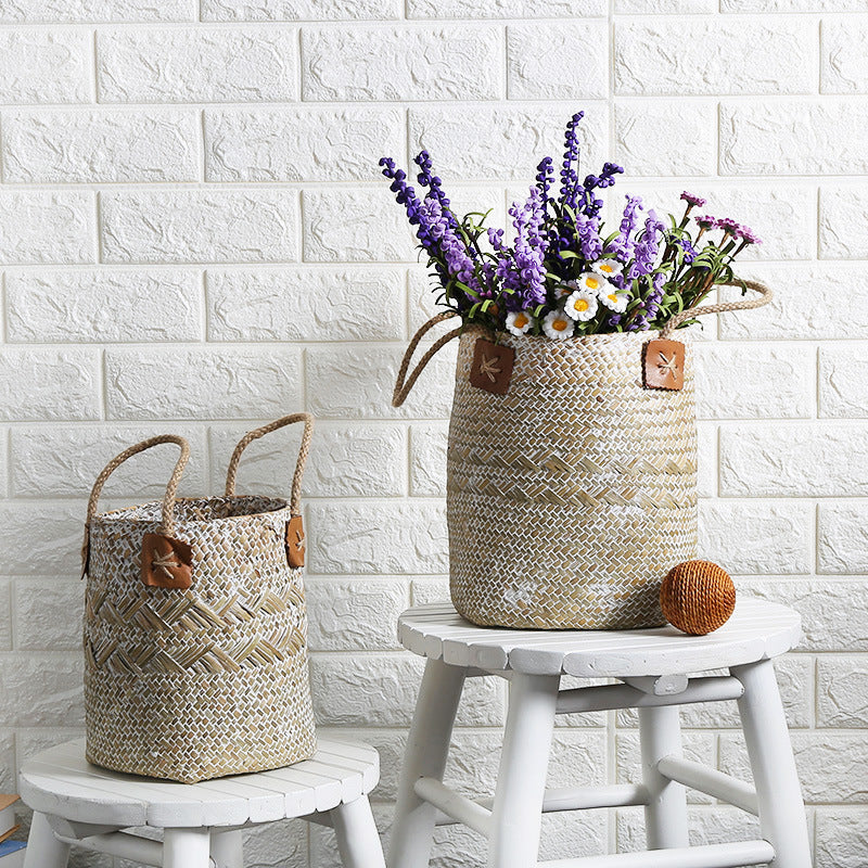 Handwoven Decorative Plant Basket Siopsrl