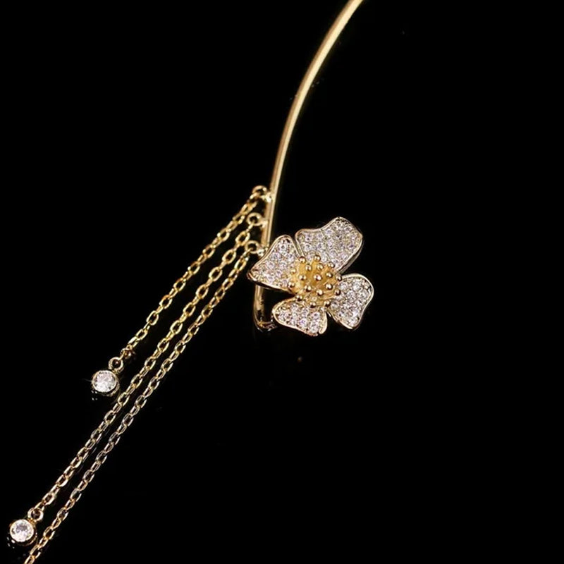 Siopsrl| Butterfly Tassel Style Zircon Earrings