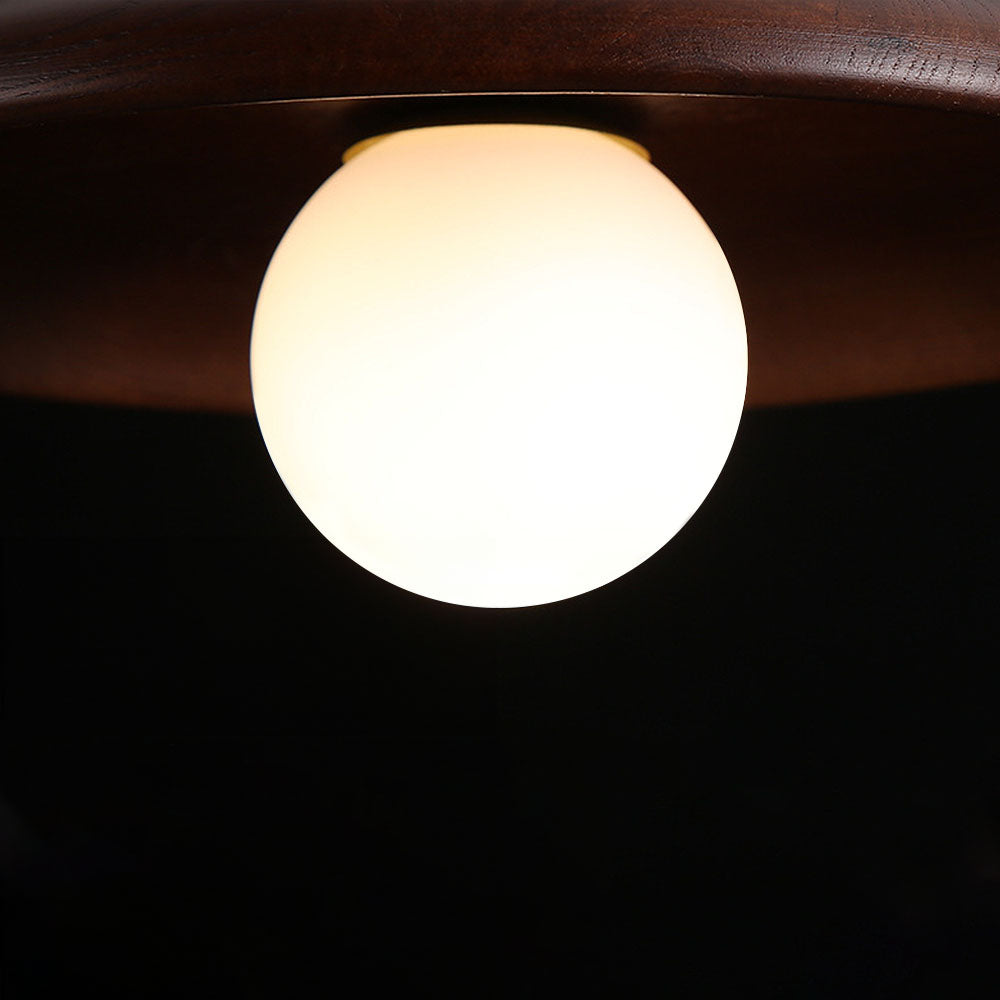 Siopsrl| Nordic Wood Round Ceiling Light Fixture - Minimalist Design for Hallway & Living Room Lighting