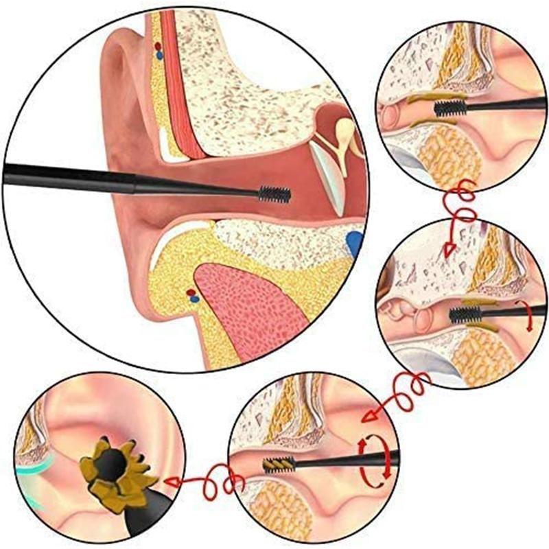 Siopsrl| Micro-Bristle Reusable Ear Cleaner