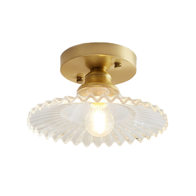 Siopsrl| Ceiling Light Vintage Glass Flushmount Fixture