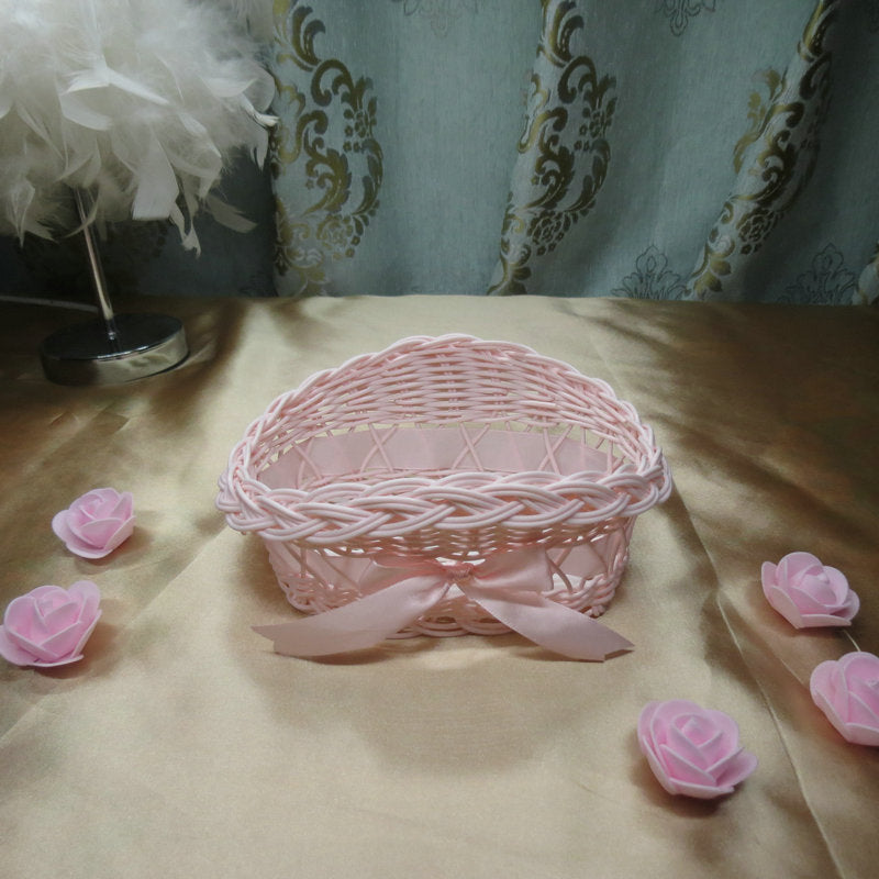 Ladies decorative storage basket with bow accent Siopsrl