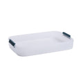 Plastic Storage Box with Handles and Transparent Design