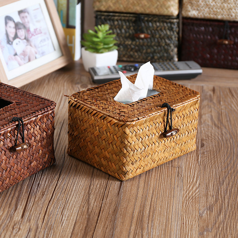 Siopsrl | Handcrafted Woven Storage Box with Stylish Lid Siopsrl