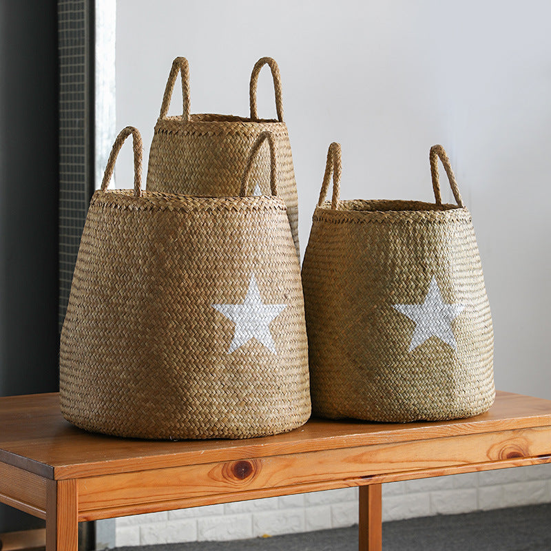 Decorative Natural Wicker Storage Basket Siopsrl