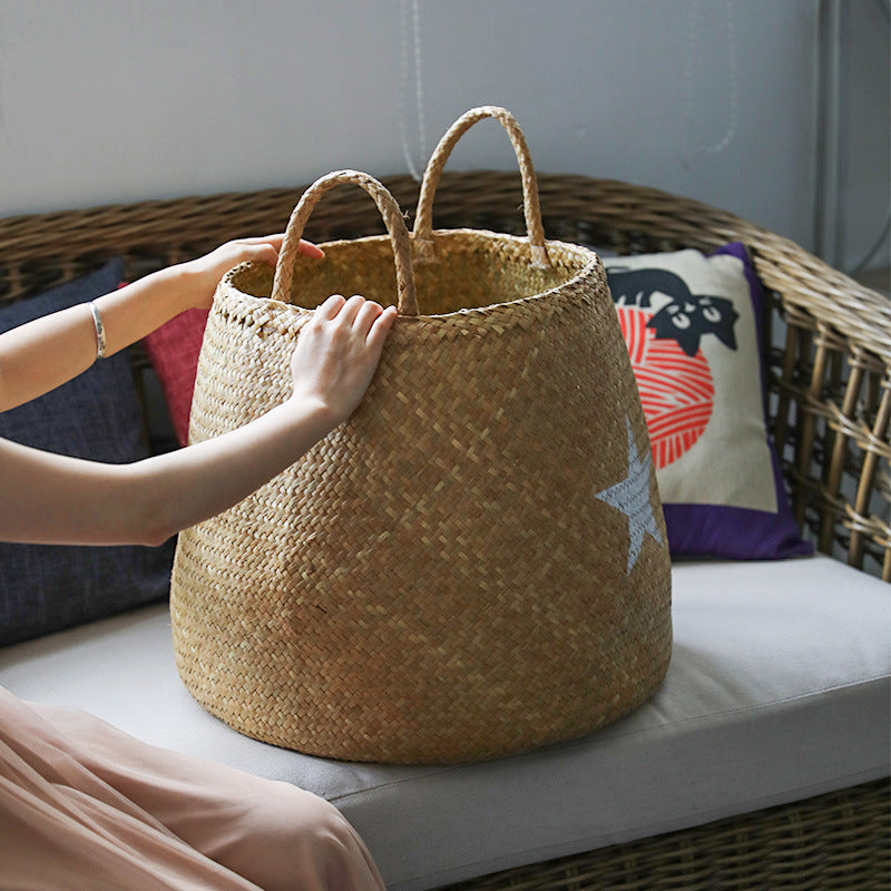 Decorative Natural Wicker Storage Basket Siopsrl