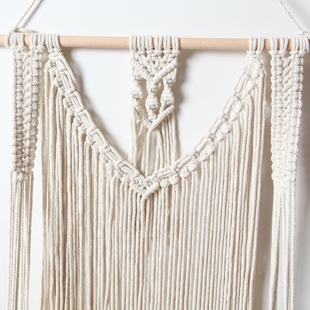 Wall-Mounted Macramé Shelf Siopsrl