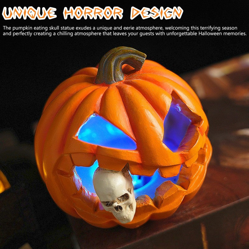 Siopsrl| Spooky Realistic Jack O'Lantern Halloween Decoration | Skull Prop