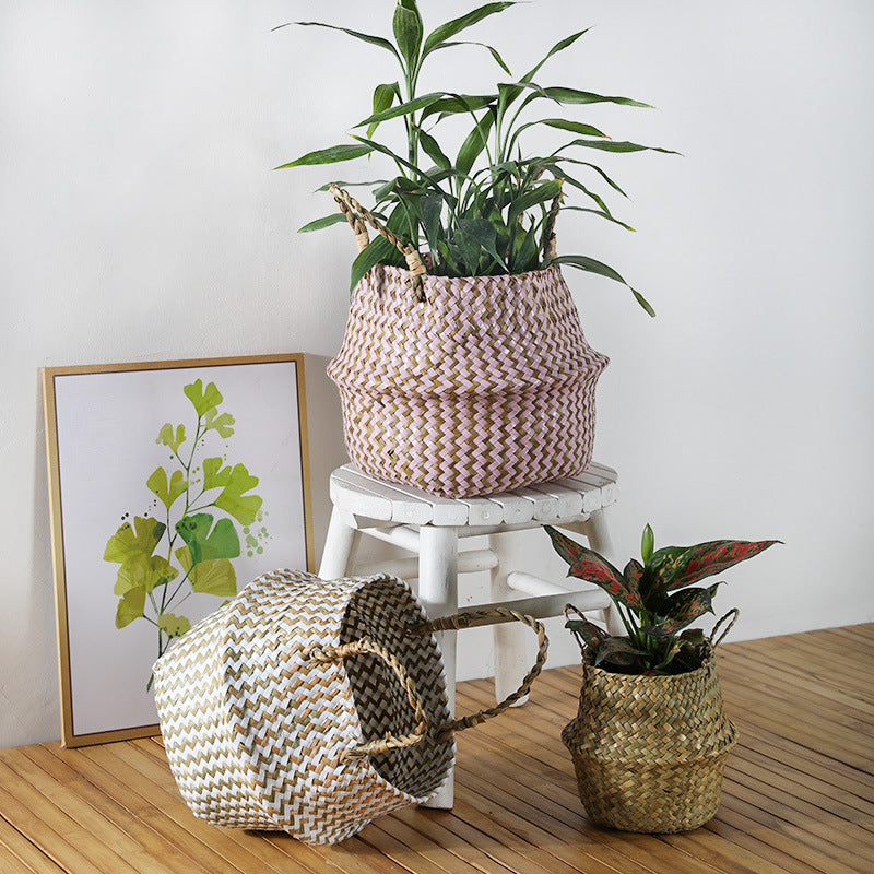 Bohemian Woven Storage Basket Siopsrl