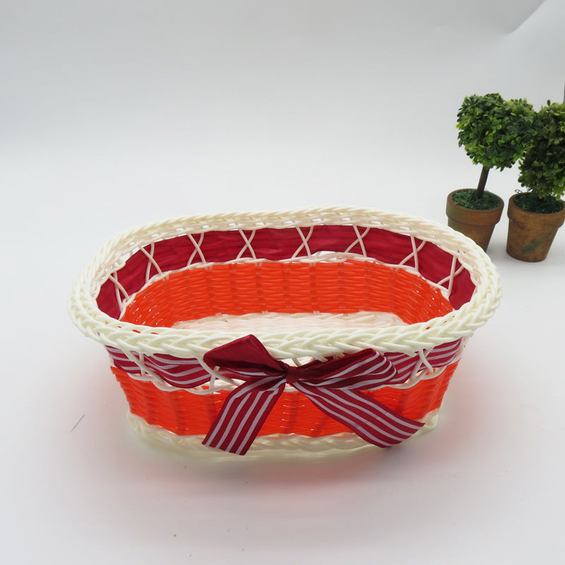 Decorative Oval Woven Storage Basket Siopsrl
