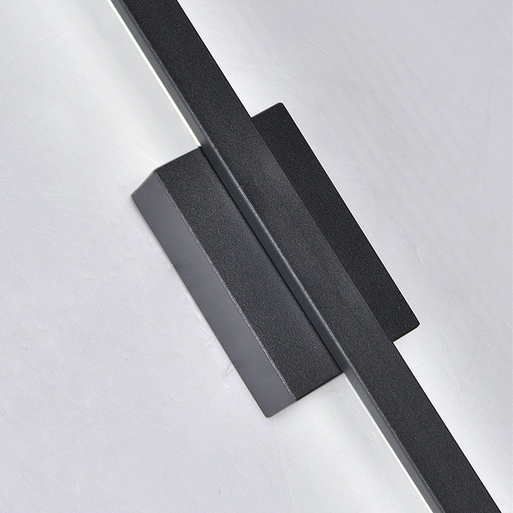 Siopsrl| Industrial Minimalist Long LED Iron Wall Lights for Contemporary Living Room Décor and Stylish Illumination