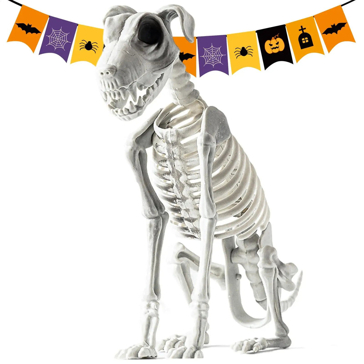 Siopsrl| Spooky Skeleton Dog Halloween Decor Statue