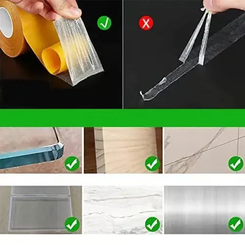 Siopsrl| Double-Sided Transparent All-Purpose Tape - Can be removed without residue