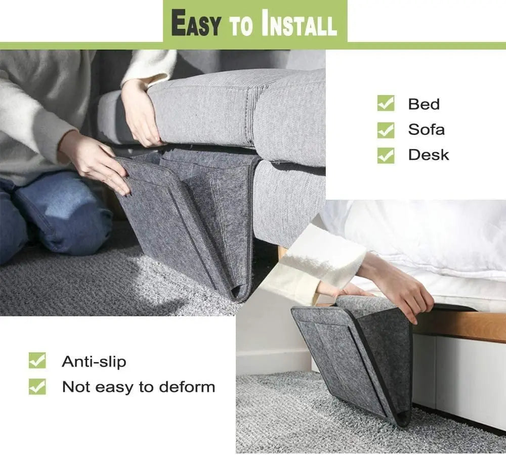 Siopsrl| Hanging Bed Organizer – Space-saving Storage with Large Pockets