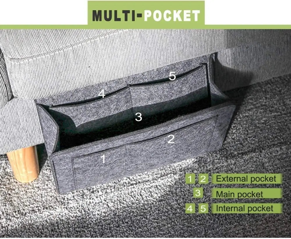 Siopsrl| Hanging Bed Organizer – Space-saving Storage with Large Pockets
