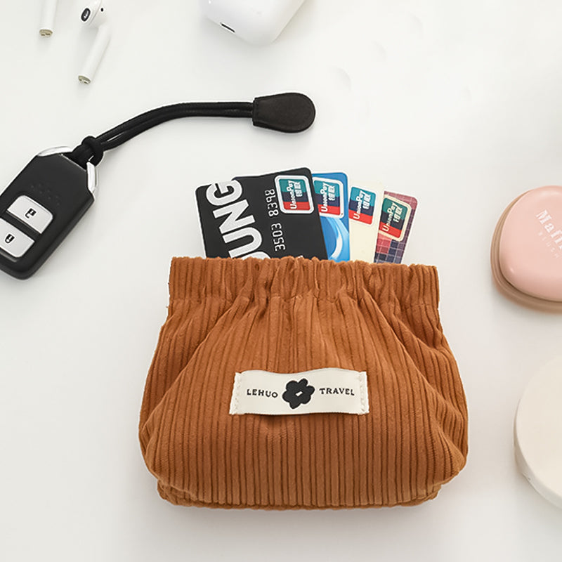 Siopsrl| Corduroy Elastic Hair Tie Organizer