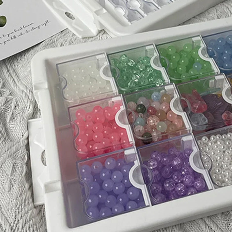 Siopsrl| Nail Art Box DIY Beads Jewelry Storage Box
