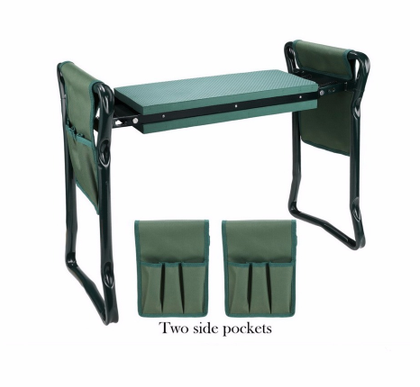 Siopsrl| Garden Stool with Bag – Collapsible Seat and Workspace for Gardening