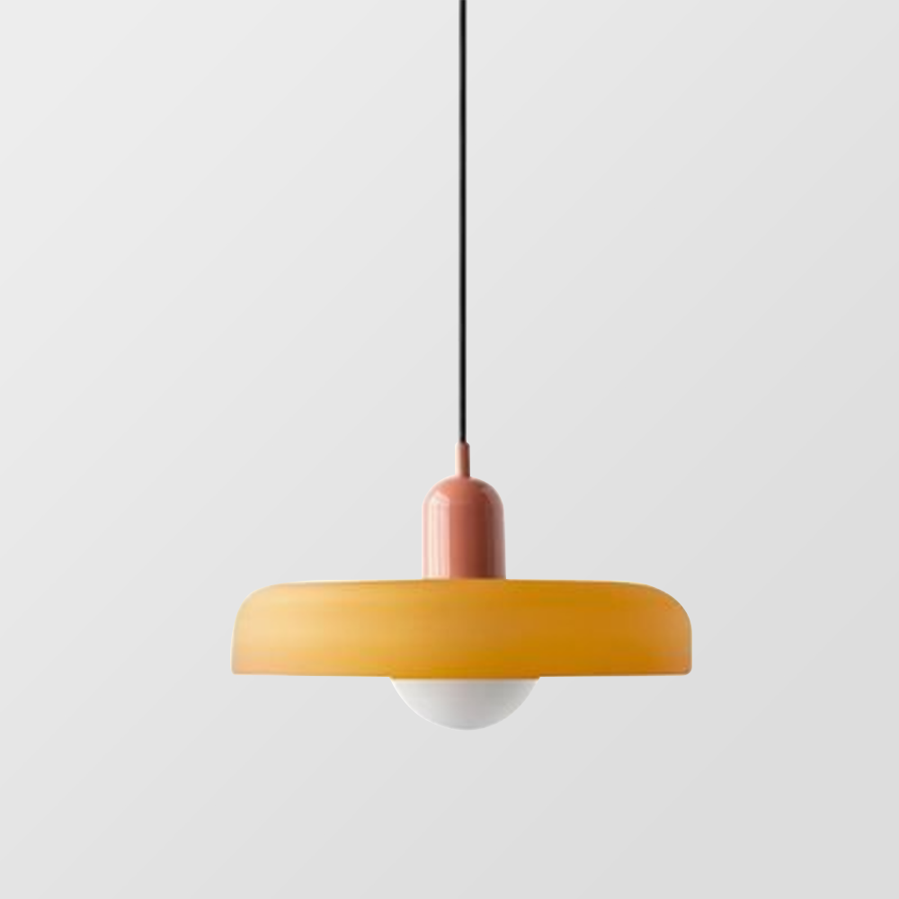 Siopsrl| Coloured Glass Pendant Light – Elegant Bauhaus-Style Hanging Lamp for Living Room & Dining Area