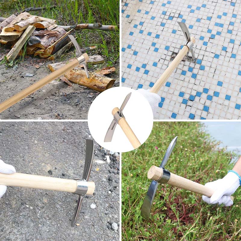 Siopsrl| Stainless Steel Double-Headed Pickaxe