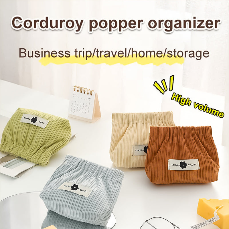 Siopsrl| Corduroy Elastic Hair Tie Organizer