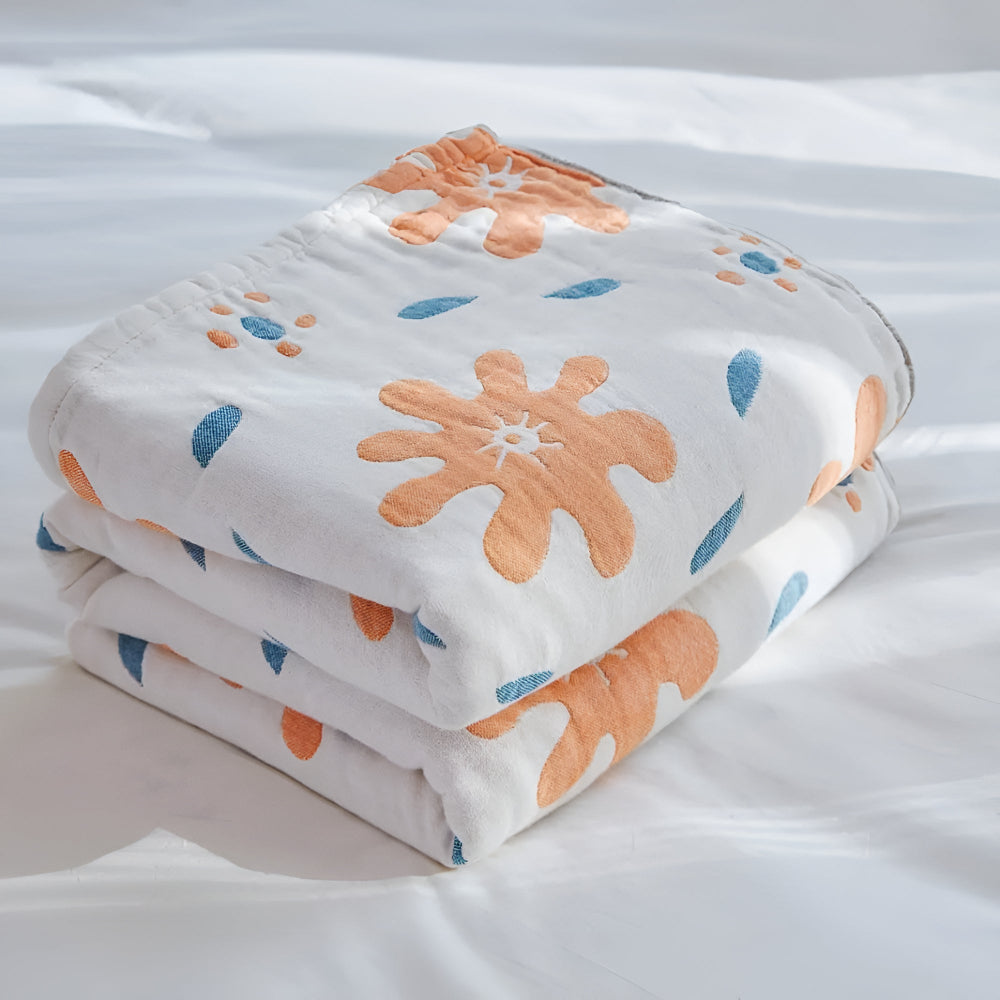 Siopsrl| Abstract Sunny Reversible Blanket