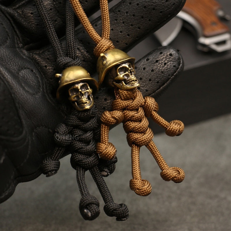 Siopsrl| Skeleton Soldier Paracord Keychain