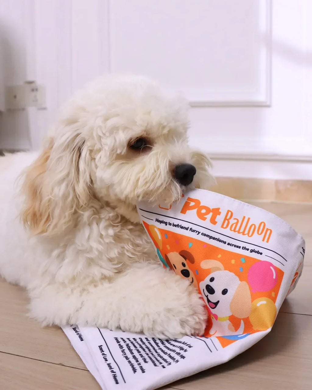 Newspaper Interactive Crinkle Dog Toy for Boredom Relief