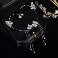 Siopsrl| Butterfly Tassel Style Zircon Earrings