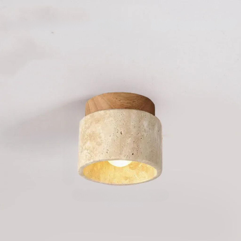 Siopsrl| ÉclatPierre – Elegant Travertine Recessed LED Light