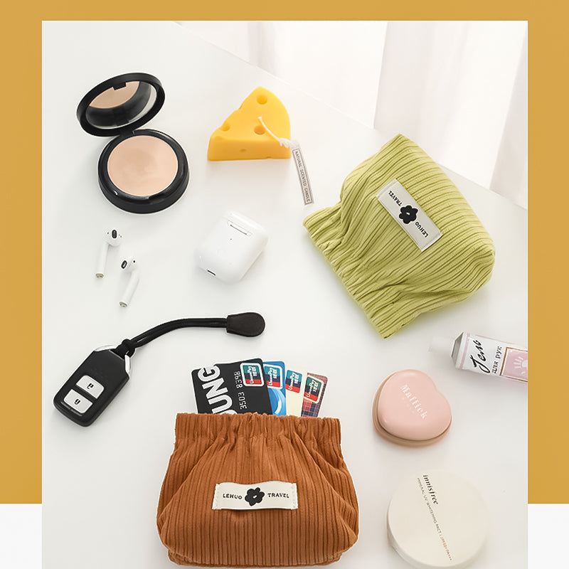 Siopsrl| Corduroy Elastic Hair Tie Organizer