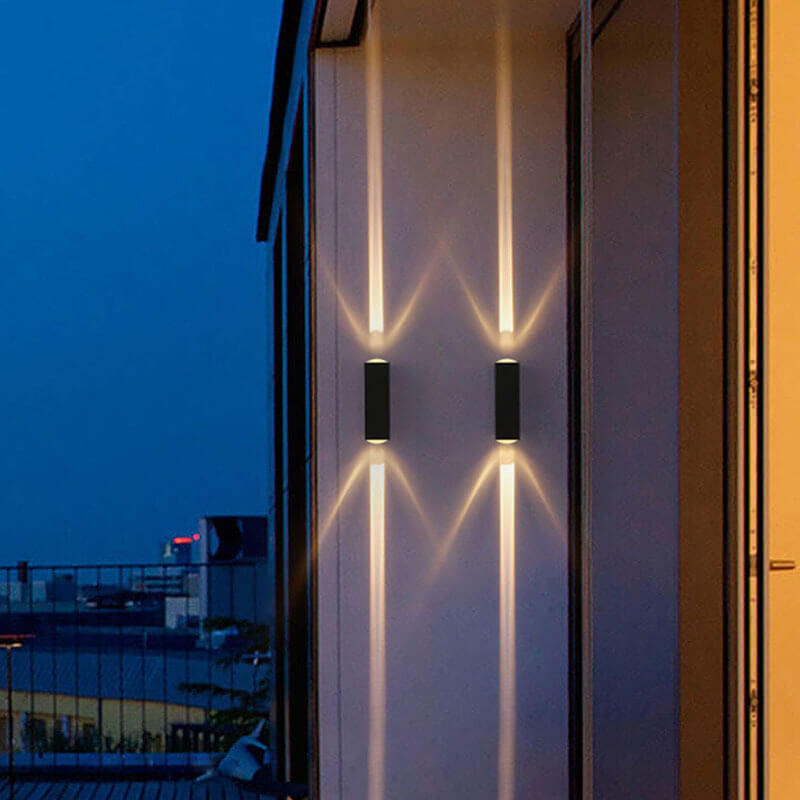 Siopsrl| Modern Waterproof LED Outdoor Wall Light | Rectangular Up/Down Aluminum Fixture