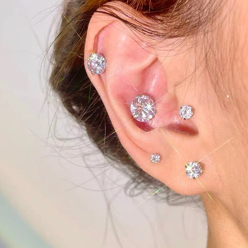 Siopsrl| Magnetic Zircon Stud Ear Clip