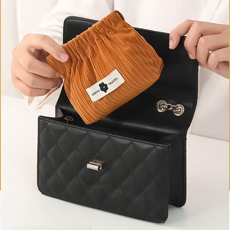 Siopsrl| Corduroy Elastic Hair Tie Organizer