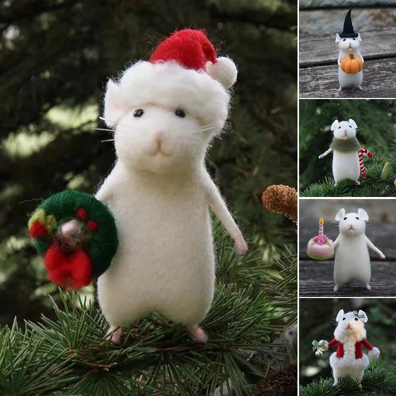 Siopsrl| Felt Mouse Halloween Ornament
