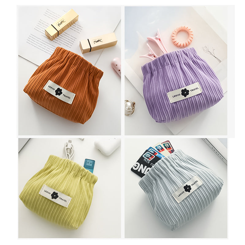 Siopsrl| Corduroy Elastic Hair Tie Organizer
