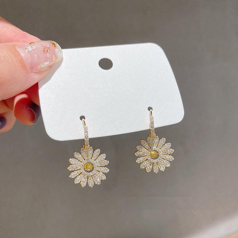 Siopsrl| Vintage Flower Pendant Earrings