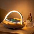 Siopsrl| Multifunctional Wooden Table Lamp with Bluetooth Speaker & Wireless Charger