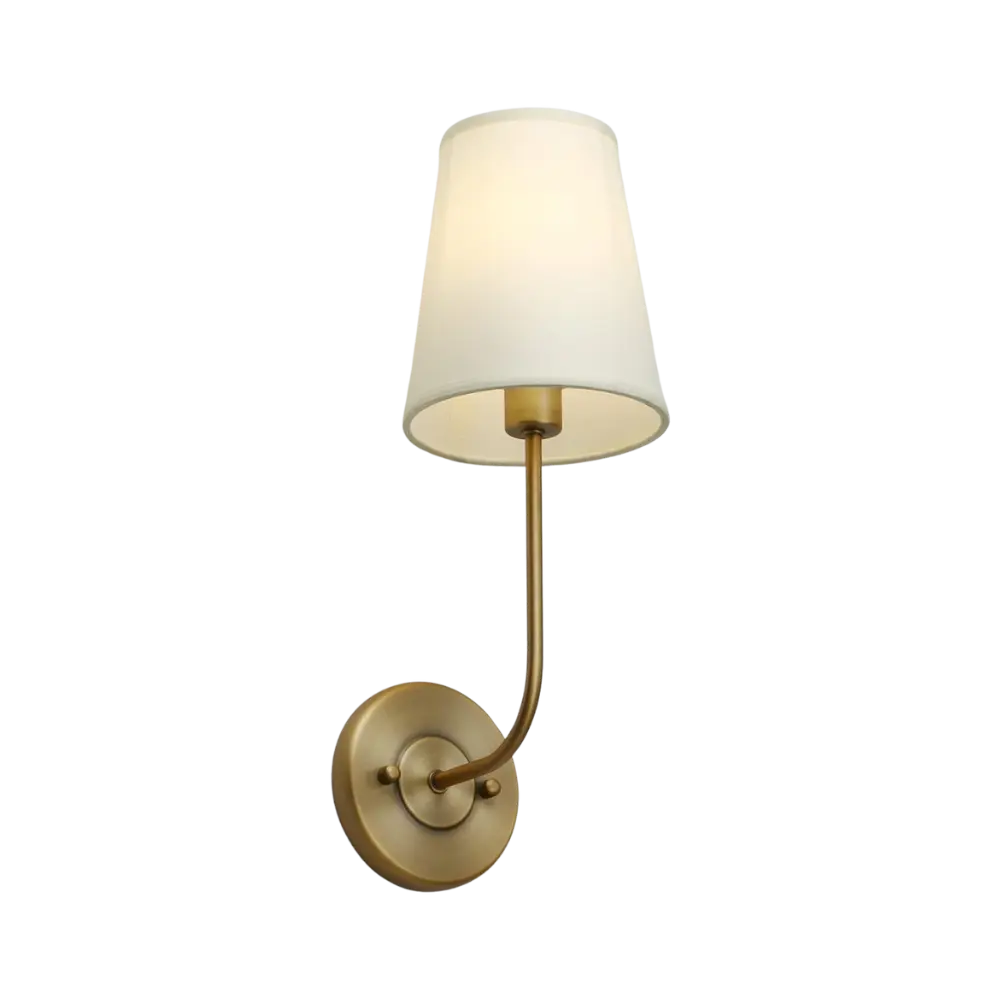 Siopsrl| LoomGlow – Modern Wall Lamp Featuring Woven Metal and Soft Fabric