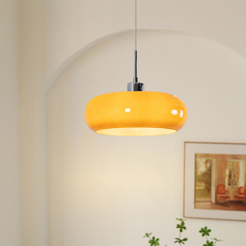 Siopsrl| Hailie | Pendant Light Orange/White 28 cm Glass
