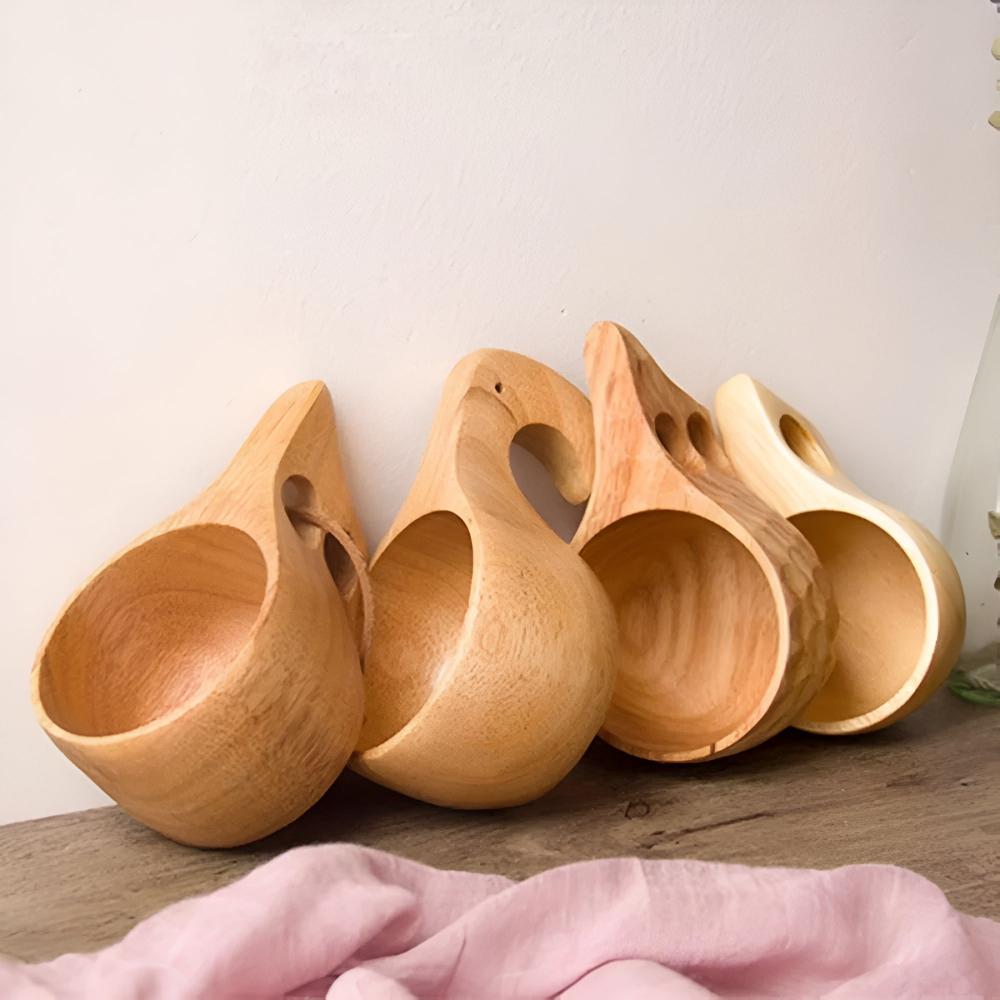 Siopsrl| Rubberwood Artisan Mug Collection