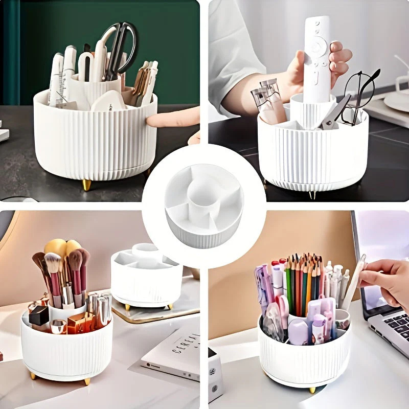 Siopsrl| Makeup Organiser | 360° Rotating Storage Rack for Vanity