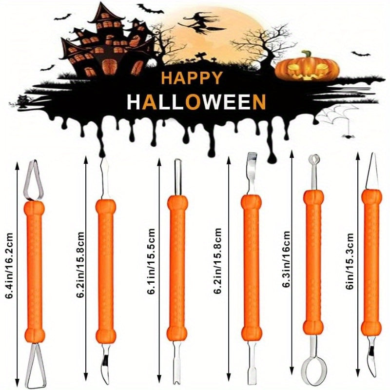 Siopsrl| Halloween Pumpkin Carving Kit with Stencils | Easy Carved Pumpkins Tools