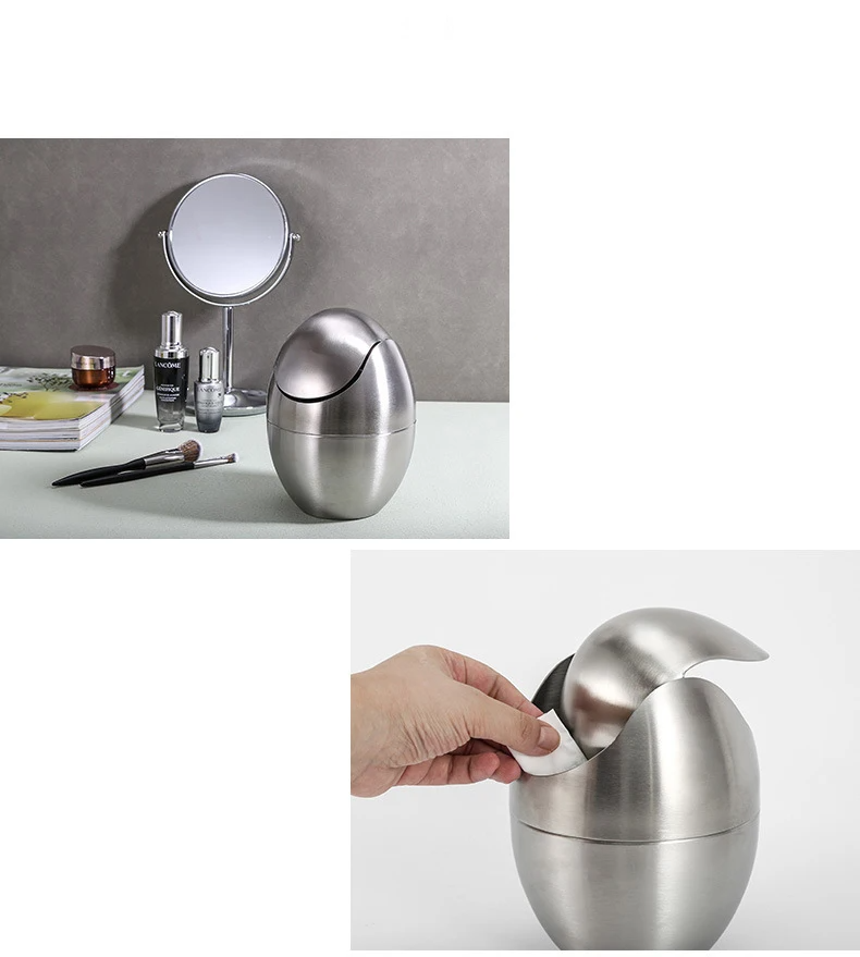 LuxBin Mini Trash Can made of Stainless Steel Siopsrl